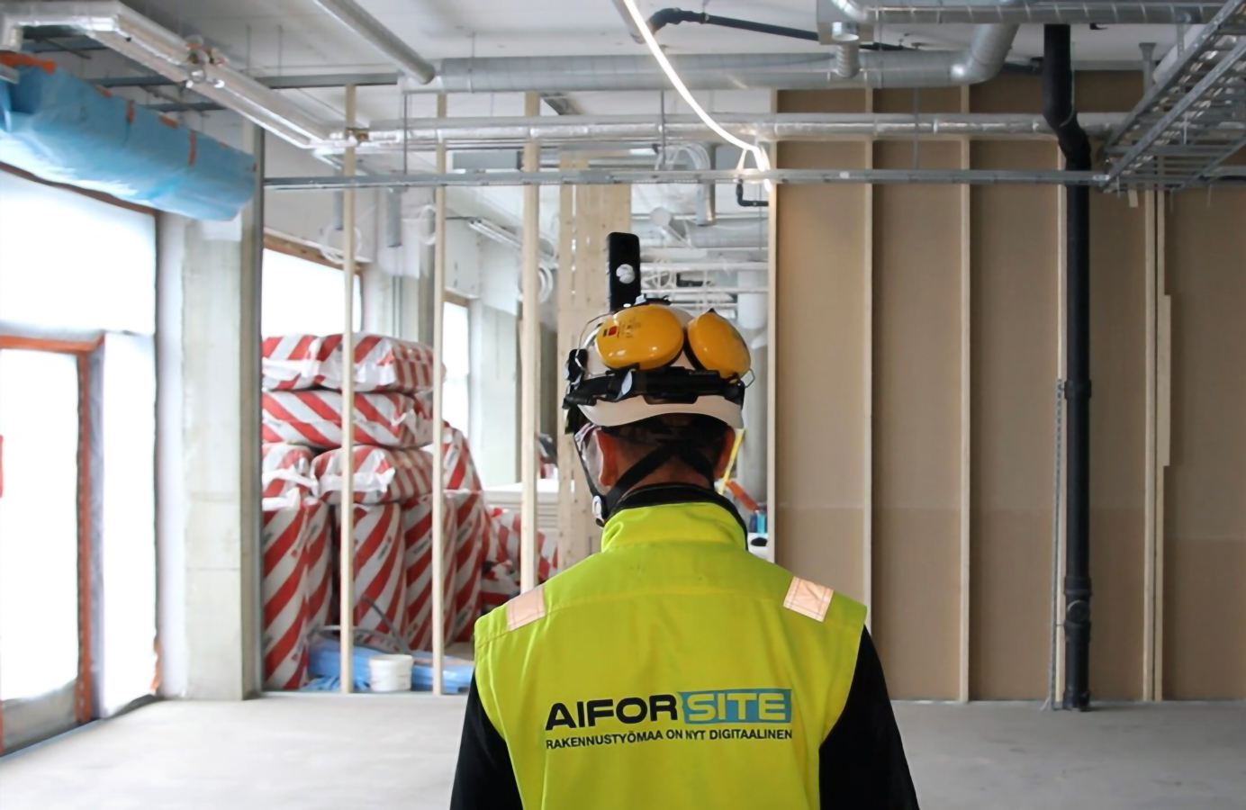 360 video walk on construction site