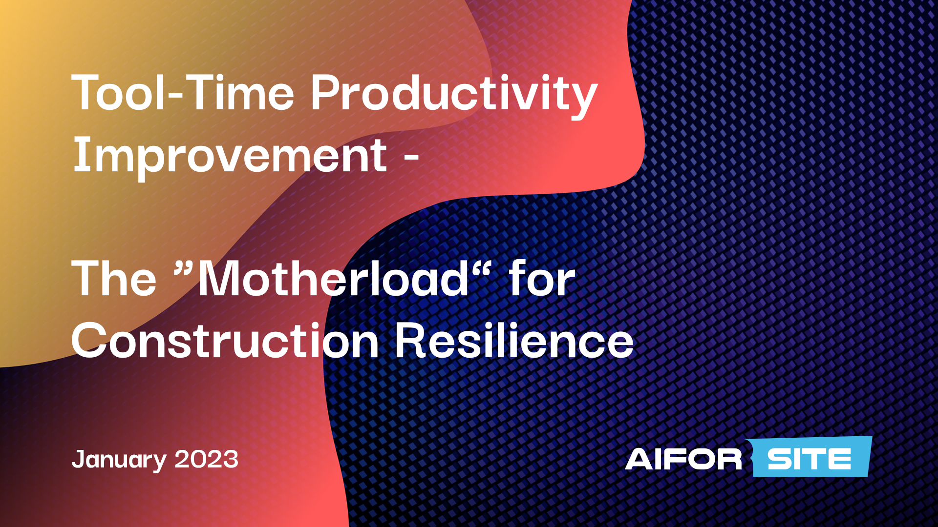 Tool-time productivity webinar title slide